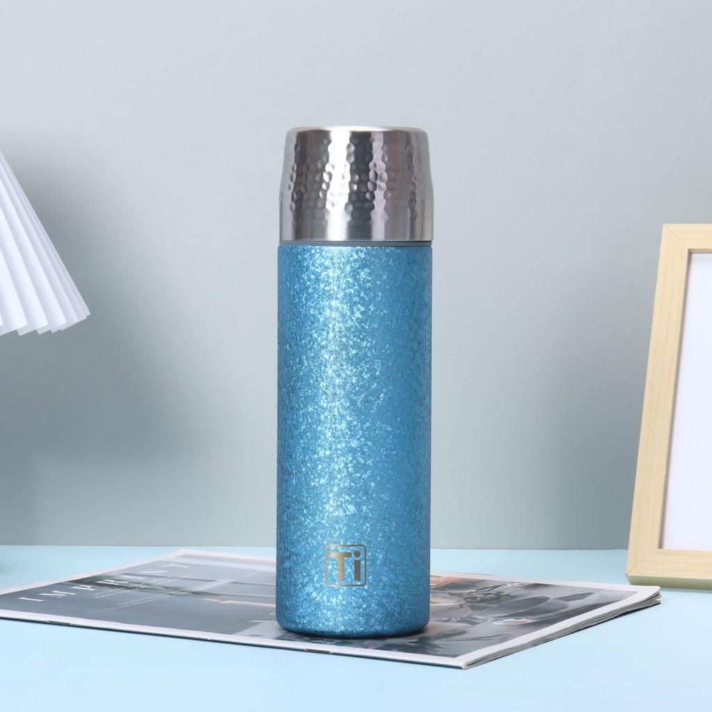 Color Coated Titanium Insulated Cup Tea-water Separation Vacuum Bottle Company Annual Party Business Gift Cups Outdoor Tourism