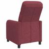 Recliner Chair Wine Red Fabric