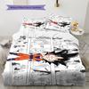 Biancheria da letto con motivo Son Goku, Set piumone Copripiumone Federa Regalo di compleanno per la casa (1 * copripiumino + 2 * federa, senza nucleo)