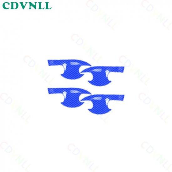 Exterior Side Door Bowl Frame Cover For Honda HR-V -2024 Blue Carbon Fiber