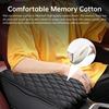 Center Console Cover For Cars, Trucks & SUVs - Ergonomic Pain Relief With Memory Foam Leather | Non-Slip Waterproof Design & 2 Organizer Pockets