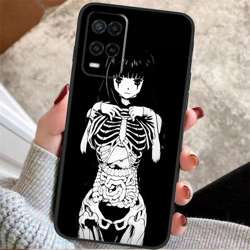 

Horror Manga Style Case For Oppo A40 A16 A76 A96 A60 A98 A58 A78 A18 A38 A80 A77 A57 A17 A74 A54 A94 A15 A5 Pro OPPO A78 4G