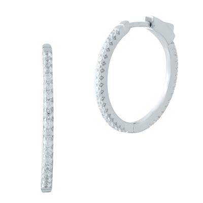 Silver Earrings with Cubic Zirkonia (1977828)