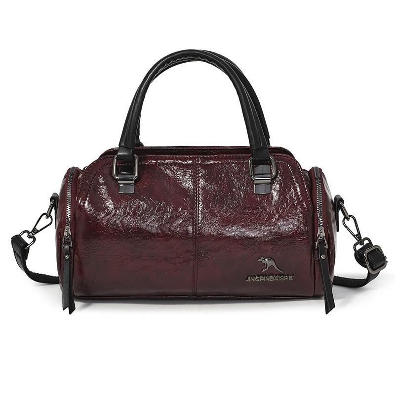 Handbag - Women's Bag - Large Capacity - Boston Pillow Bag - Retro Casual Crossbody Bag