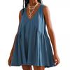 Casual Sports V-neck Loose Vest Dress
