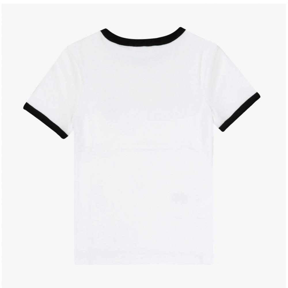 Kenzo Boke Flower ConTraST Ringer Women S T ShirT ff52TS1564Sj 01