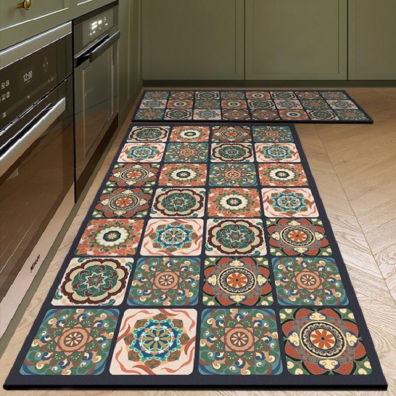 Kitchen Special Anti-dirty Anti-fouling Floor Mat Diatom Mud Absorbent Mat Non-slip Anti-oil Carpet Wipeable No-wash Floor Mat Home