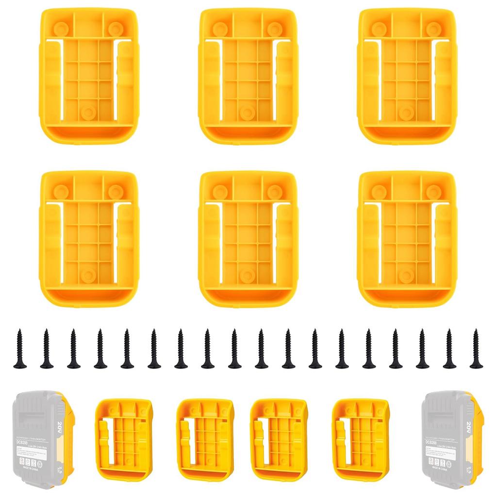 Battery Rack Holder for DCB202 DCB203 DCB204 20V Power Tool ABS Construction MultiDirection Installation in Garage