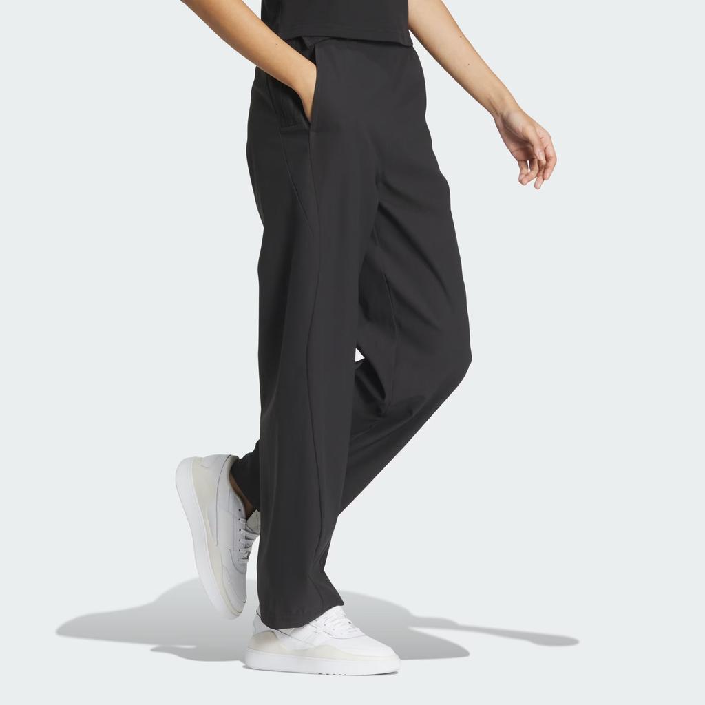 Adidas W Fustl Pants 3 Solid Color Logo Loose Knit Sports Pants Women Pants Black IZ0607