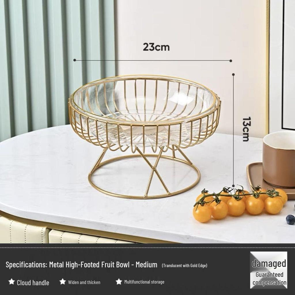 Elegant Fruit and Snack Display Tray for Living Room Coffee Table