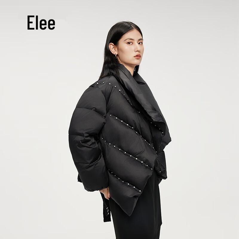 AILAIYI Women's Short Goose Down Jacket with Belt