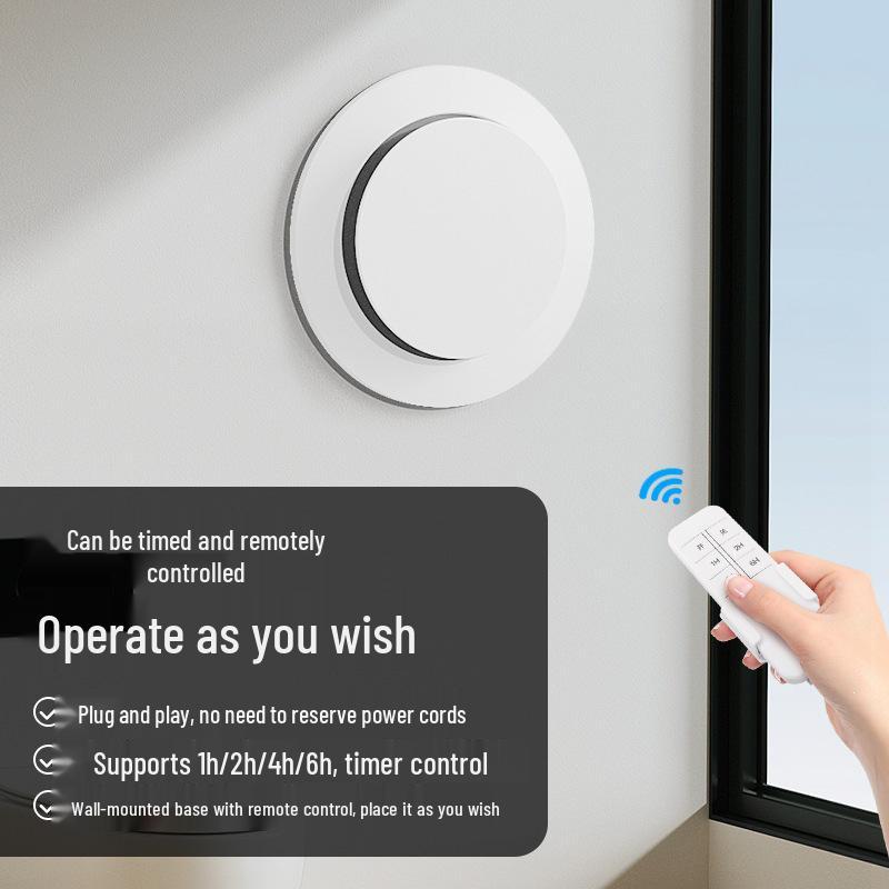 Wall-Mounted Bathroom & Kitchen Exhaust Fan - Powerful & Quiet Ventilation