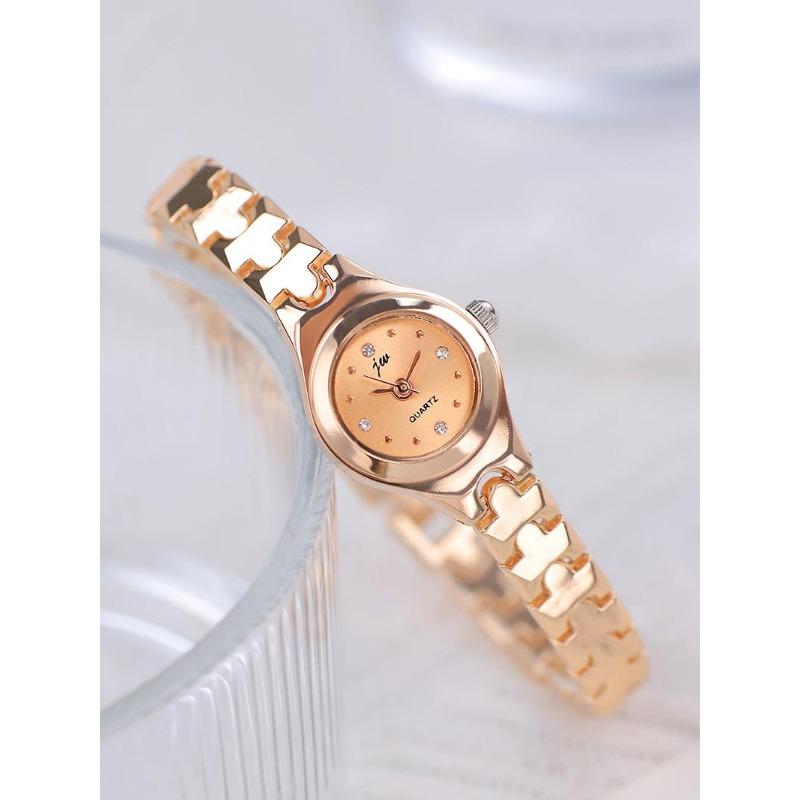 Ceasuri UTHAI Pentru Femei Marcă de Lux Ușoară Brățară Rafinată și Compactă din Aliaj Tendință de Modă Student Set Diamante Ceas Quartz