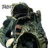 Aquarium Decoration Decaying Trunk Hideout, Betta Fish Shelter with Multiple Holes And Shrimp Habitat Caves, Resin Decorative Log Hide Cave