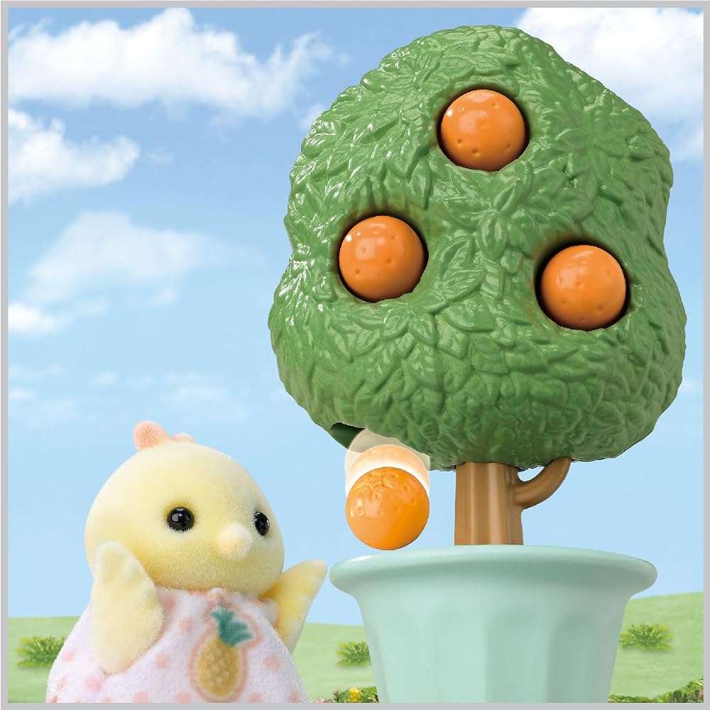 EPOCH Sylvanian Families Citrus Bird Family Doll FS-62 Toy for Dollhouse 3 Years+