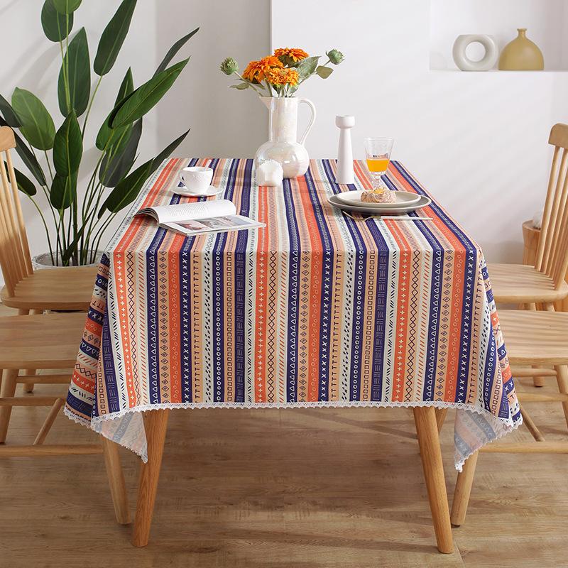 Henggang Pastoral Print Table Cloth Home Restaurant Rectangular Table Cloth Book Tablecloth Fabric Tablecloth