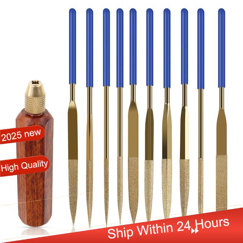 

ГОРЯЧЕЕ предложение 10 шт. Набор надфилей, Деревянные ручки с латунным цанговым патроном, Файл с балансирующей амортизирующей деревянной ручкой~Июл.