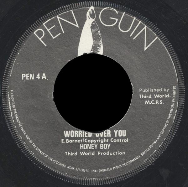 

7inch Record HONEY BOY - Worried Over You PEN4 Penguin UK Reggae, Ska & Dub Used