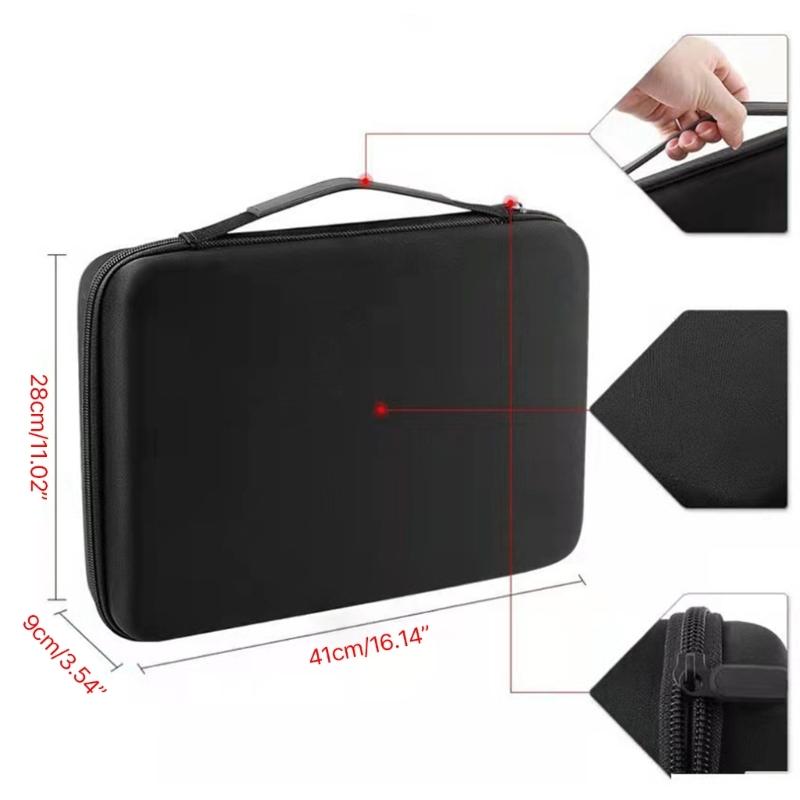 Battery Case AA AAA D C 9V Batteries Storage Bag with Internal Dividers, Convenient Carry Case Pouch EVA Organizers