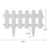 European-Style Plastic Garden Fence - Insertable Pastoral Picket Enclosure