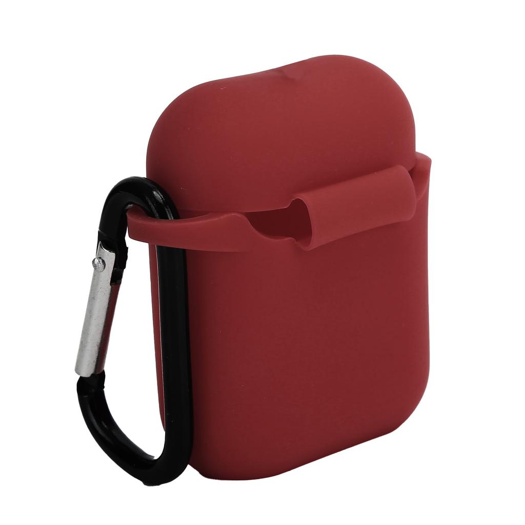 Headphone Protective Cover Case AntiLost Silicone Protector with Carabiner for IOS Earbuds 1 2