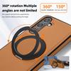 Luxury Rotating Stand Leather Magnetic Phone Case for Samsung S26 S25 Edge S24 Ultra FE S22 S23 Plus Business Protection Cover