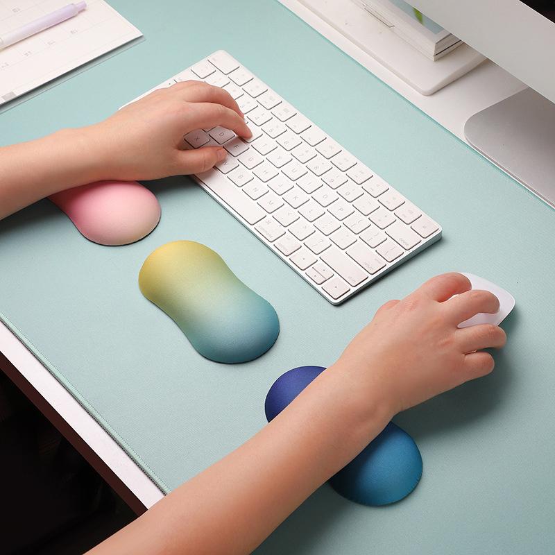 Desktop Mouse Wrist Rest Pad Silicone Mice Keyboard Hand Soft Cushion For Laptop Computer Pc Hand Pillow For Office Students