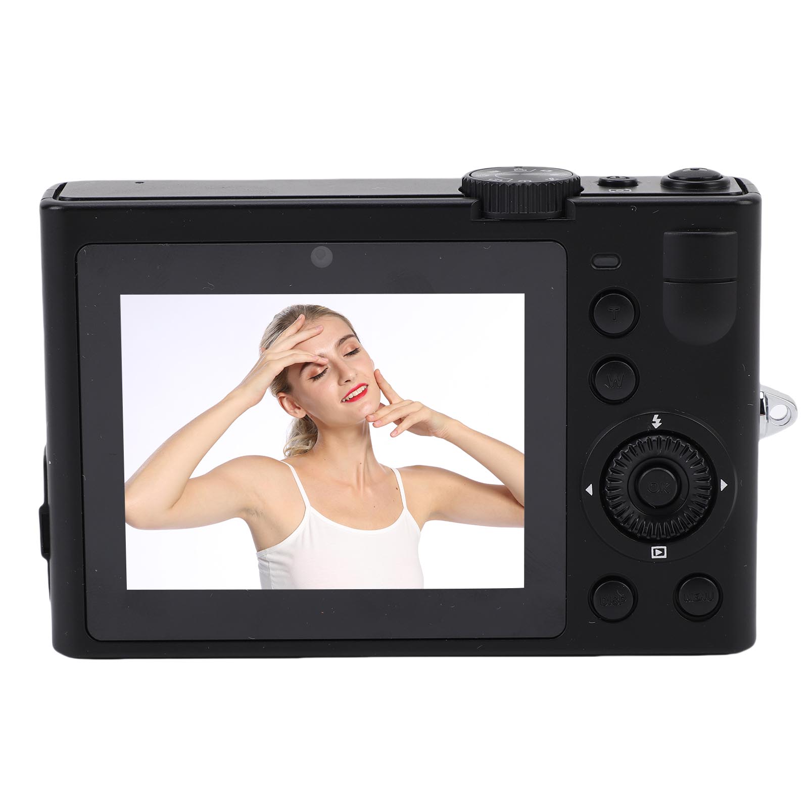 

64MP 5K Photo Video Camera WIFI Rear Front Double Lens 2.8 Inch Touch Screen Beauty Camera with Fill Light for Selfies чорний