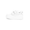 Cowhide version~ New 6.5CM smiley face Velcro casual shoes thick sole height increase versatile white shoes women