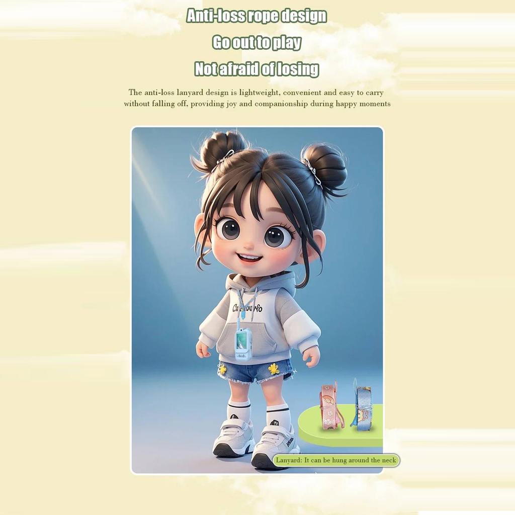 Video Kids Walkie Talkie 2 Pack Rechargeable Children Indoor Outdoor Toy 2-inch Screen Cartoon Intercom Christmas Birthday Gifts