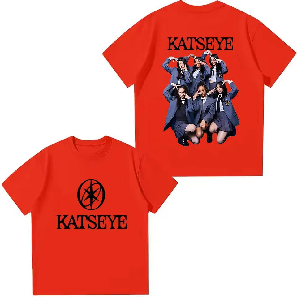 Fashion Katseye Beautiful Chaos Graphic Kids T Shirt Breathable Round Neck Short Sleeve Summer Girl Boy Tops Children Clothing