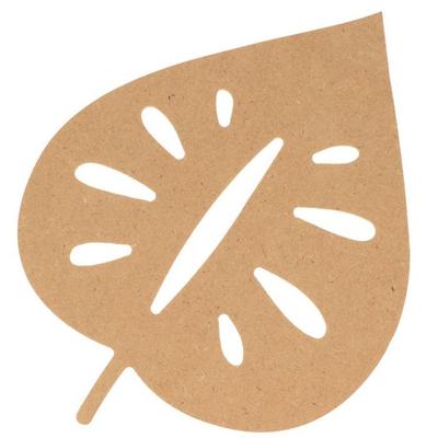 Tropical Leaf In MDF Wood 15 Cm