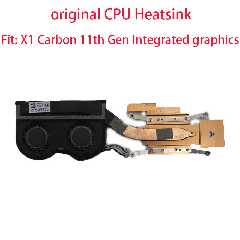 Original CPU Cooler Cooling Heatsink Fan For Lenovo X1 Carbon 11th Gen Integrated Graphics FRU 5H41B77402