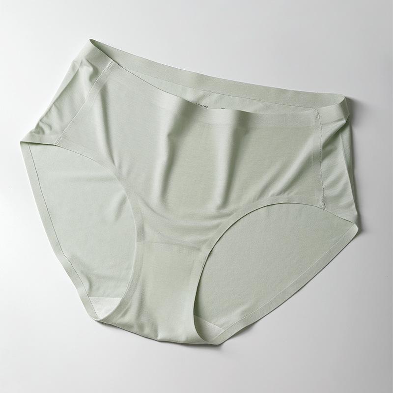 Women's Spring and Summer Cotton Anti Bacterial Extended High Waist Free Briefs