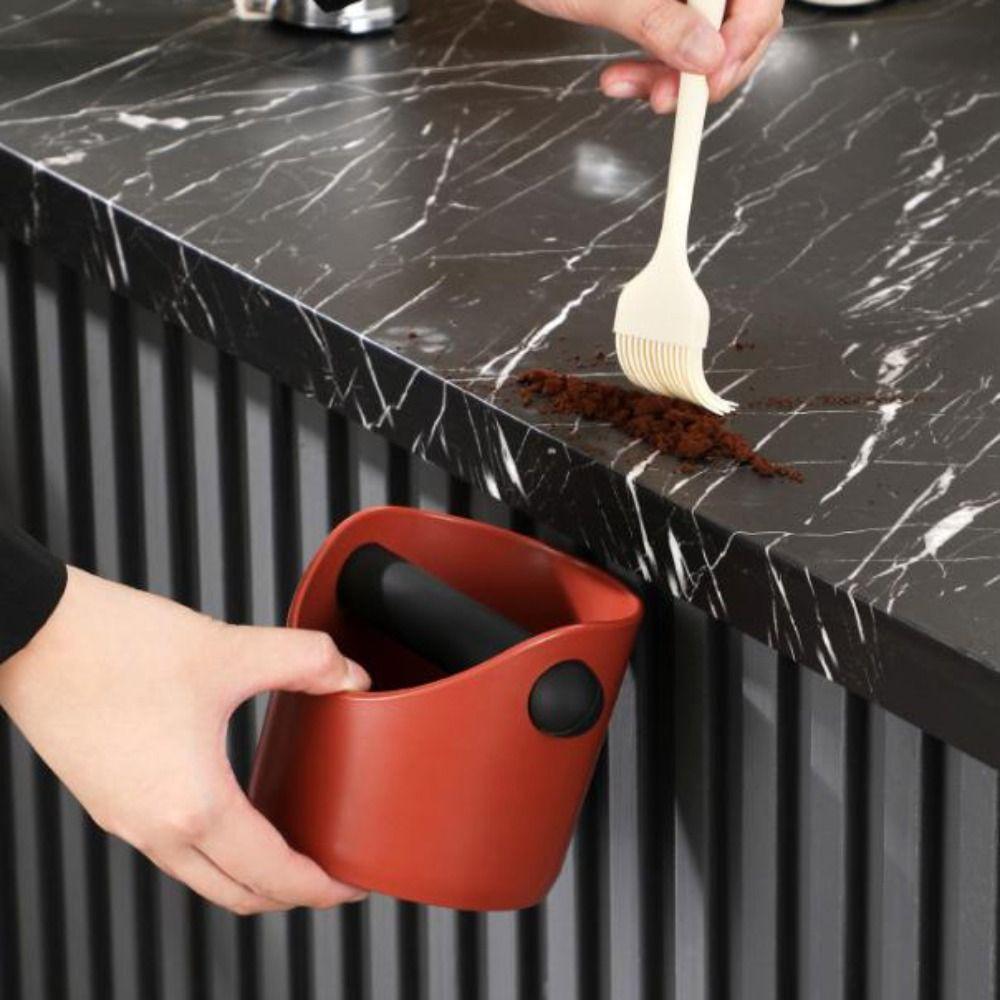 500ml Espresso Knock Box Splash-proof Knocking Slag Container  Desktop Storage Box
