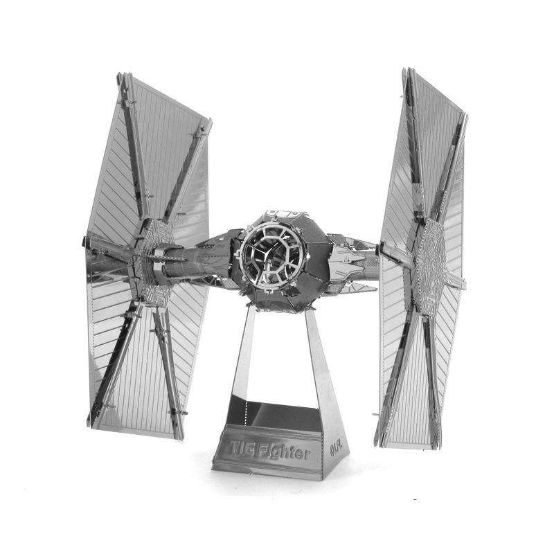 3D Metal Puzzle Set: Star Wars Series - Millennium Falcon, R2D2, TIE Fighter Assembly Model, Ideal Birthday Gift