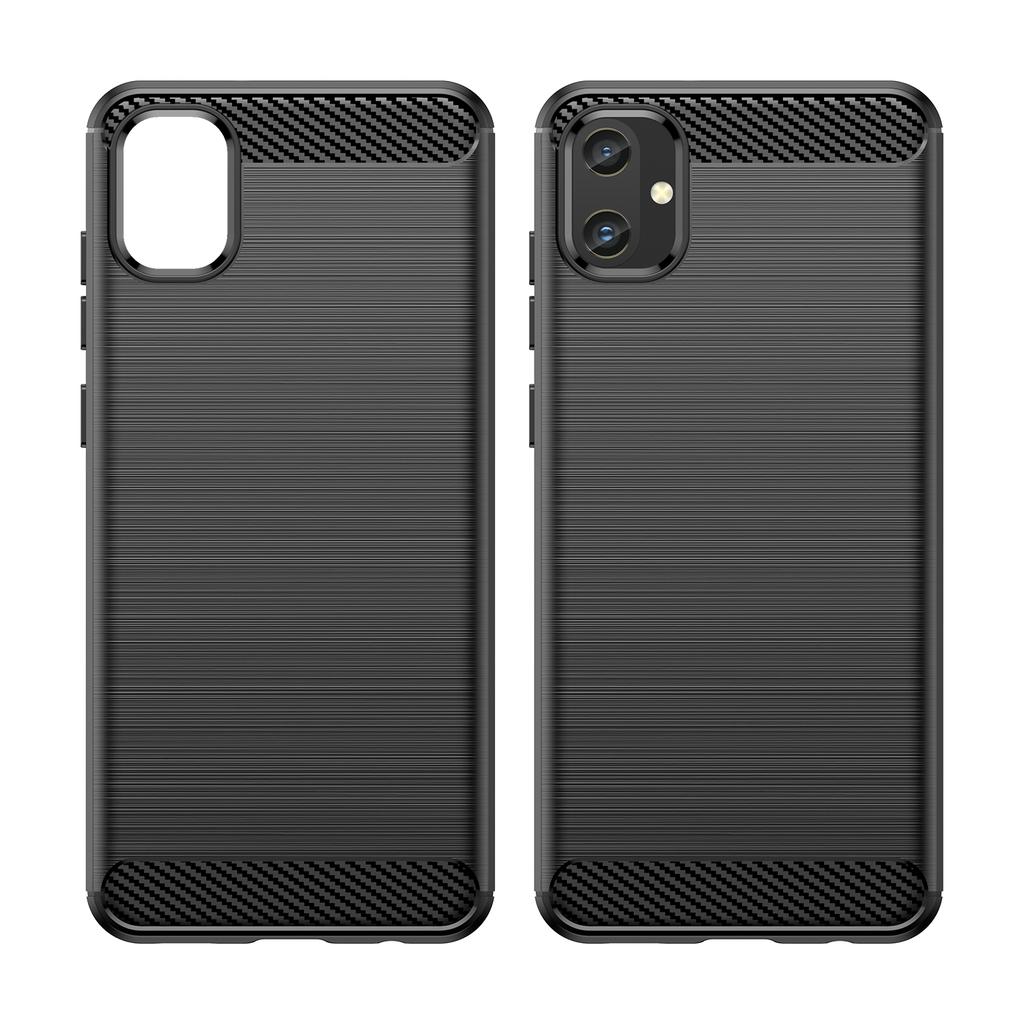 For Samsung Galaxy A05 4G Case Anti-Scratch Cover TPU Carbon Fiber Texture Phone Shell
