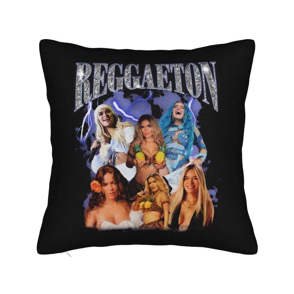 Karol G New Album Retro Pillow Cover  Kawaii Pillow Case For Sofa Home Decor Custom Pillowcases Birthday Gift