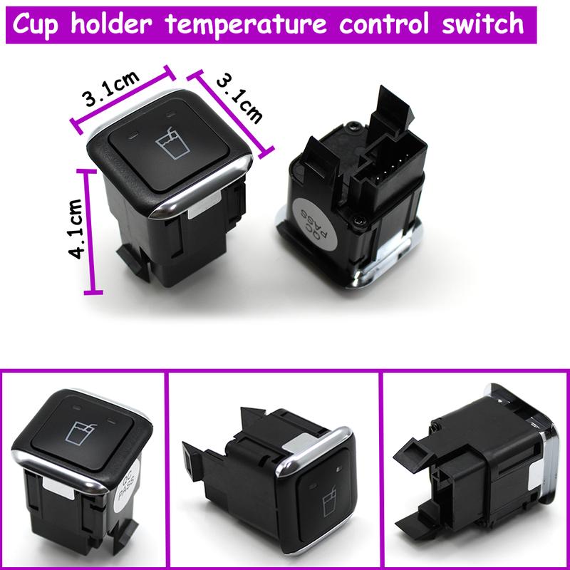 W176 W166 W292 W117 W156 Master Window Lifter Switch Small Switch Cup holder temperature control switch For BENZ GL ML GLE GLS