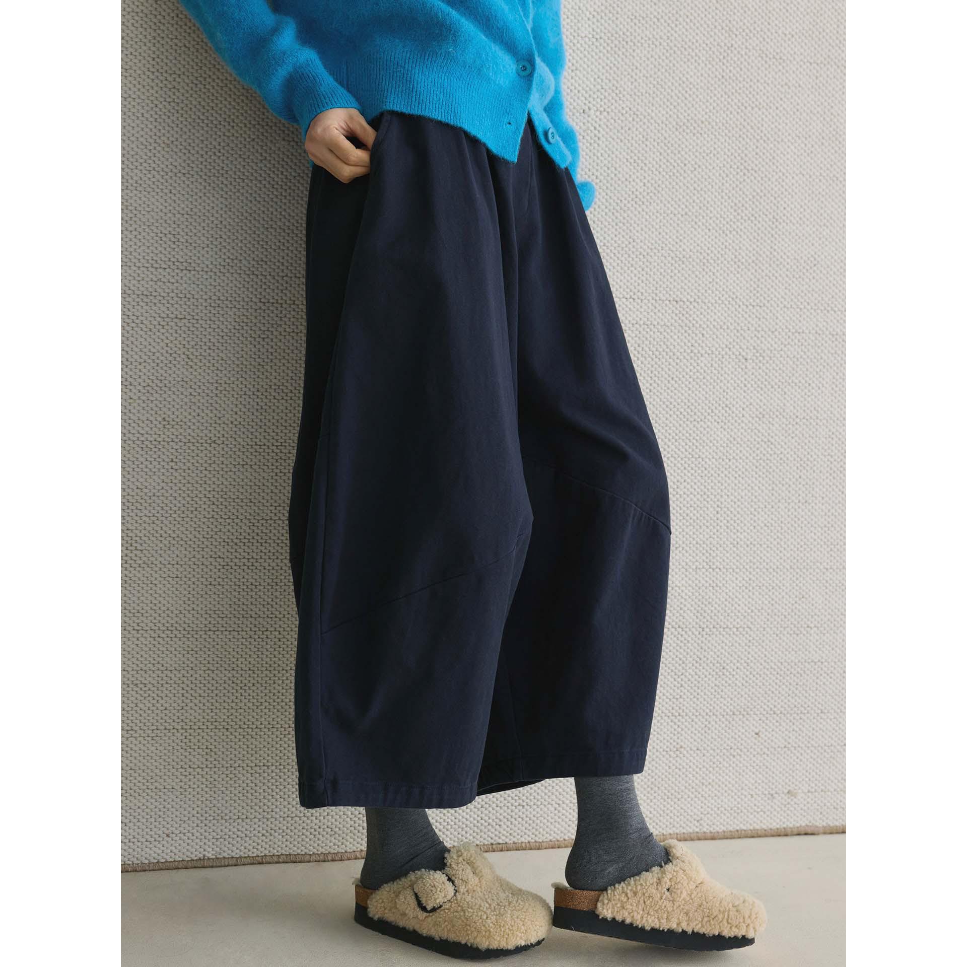 

Women s Winter Retro Fleece Casual Pants - Thick Sole, Super Soft, Loose Fit One Size темно-синього кольору