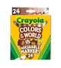 24 Marker Colors of the Friends of the Authentic Markers, Colors, Water-Based, Skin-Tone Pens, World, World, 587802,