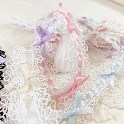 1yard Skirt Lace Accessories DIY Wear Ribbon Embroidered Tape Embroidery Decorative Polyester Ribbon DIY Crafts 2.8cm Wide
