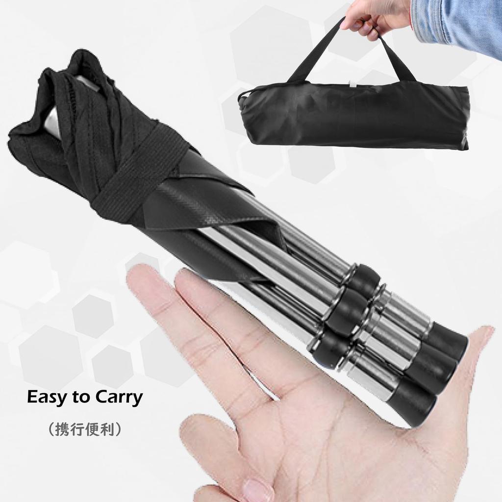 TRIWONDER Folding Chair, Outdoor Chair, Compact, Leisure Chair, Ultralight, Camping, Fishing, Hiking, BBQ, with Storage Bag (Black - L)