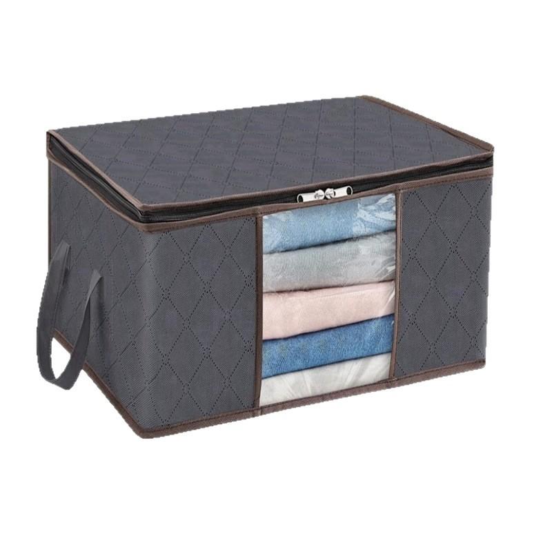 Quilt Storage Bag: Non-Woven Organizer for Clothes, Moving, and Luggage.