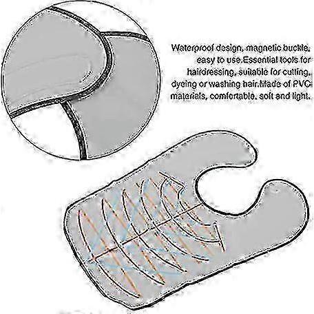 Hair Cutting Collar, Hair Salon Stylist Cutting Collar Professional Hairdressing Hair Cutting Guide Cape Neck Wrap Magnetic Cutting Collar(black)