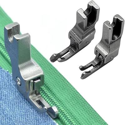 Piedino Guida Bordo Sinistro/Destro Tessuti a Maglia e Sottili Piedino per Cerniera Piedini Compensatori Stretti Accessori per Macchina da Cucire