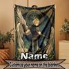Custom Name Personalized Final Fantasy Print Blanket, Home Decor, Bedroom, Sofa, Camping, Couch, Gifts for Birthday Christmas