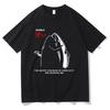 Funny Japanese Fish With Gun Tshirt 2025 Men/women Clothing Harajuku Kawaii Clothes Summer Tops Unisex Cotton Graphic T Shirts