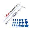 Universal Car Dent Puller Metal T Dent Repair Tool Auto Repair Sheet Metal Kit Slide Hammer Reverse Hammer Glue +18pcs Glue Pull