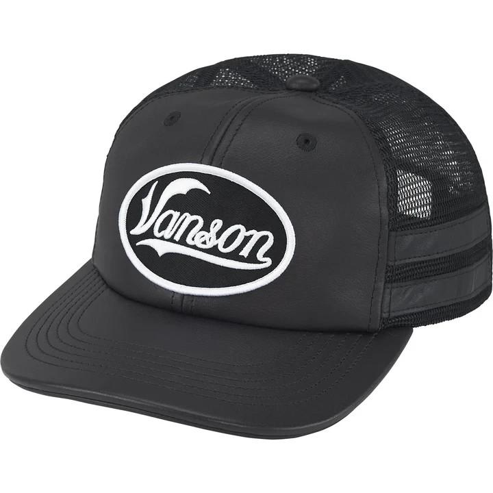 Supreme Vanson Leathers Mesh Back 6-Panel Black One-Size